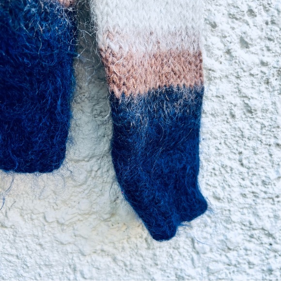 🇫🇷 SEZANE mohair crop sweater size S - Picture 4 of 12